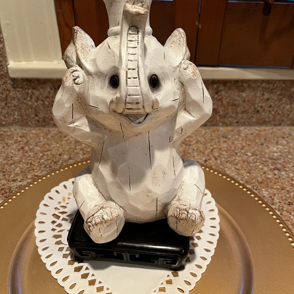 White Elephant “Hear No Evil”Figurine